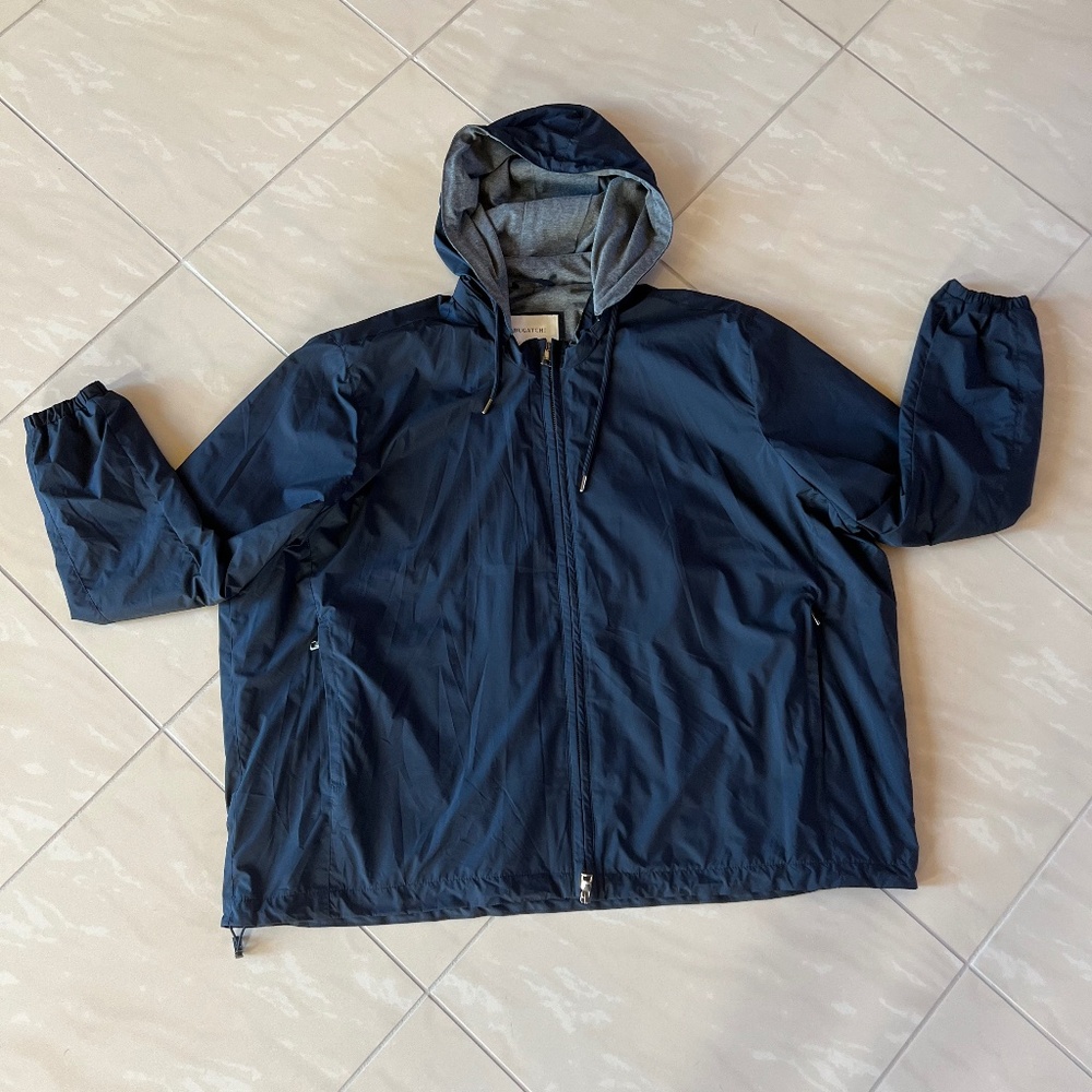 #2770 Bugatchi Navy Rain Jacket size XXL